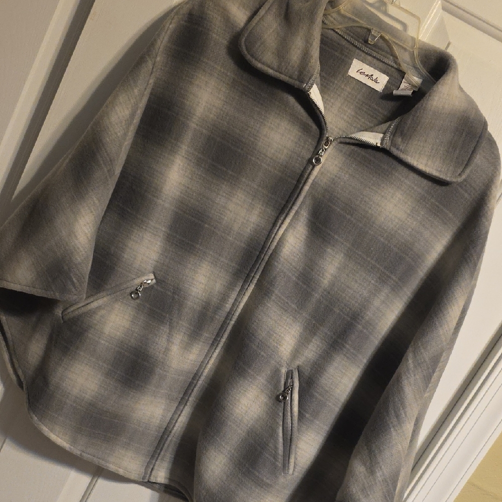 Moda Gray Textured Jacket - Picture 1 of 9